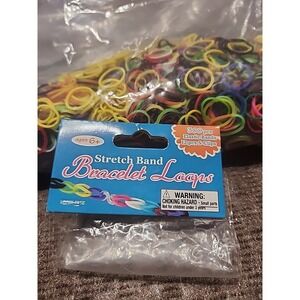 Kids Stretch Band‎ Bracelet Loops 600+ Opened Assorted Colors